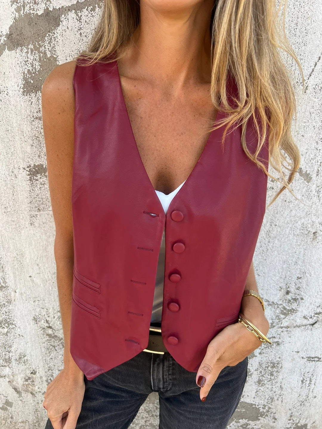Damen elegante stylish Weste Drune