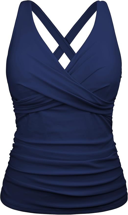 Damen Badeanzug mit Wickelschnitt und figurschmeichelndem Design Drune