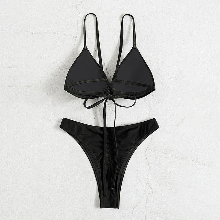 Damen Triangel-Bikinioberteil mit verstellbaren Trägern und elegantem Schnitt Drune