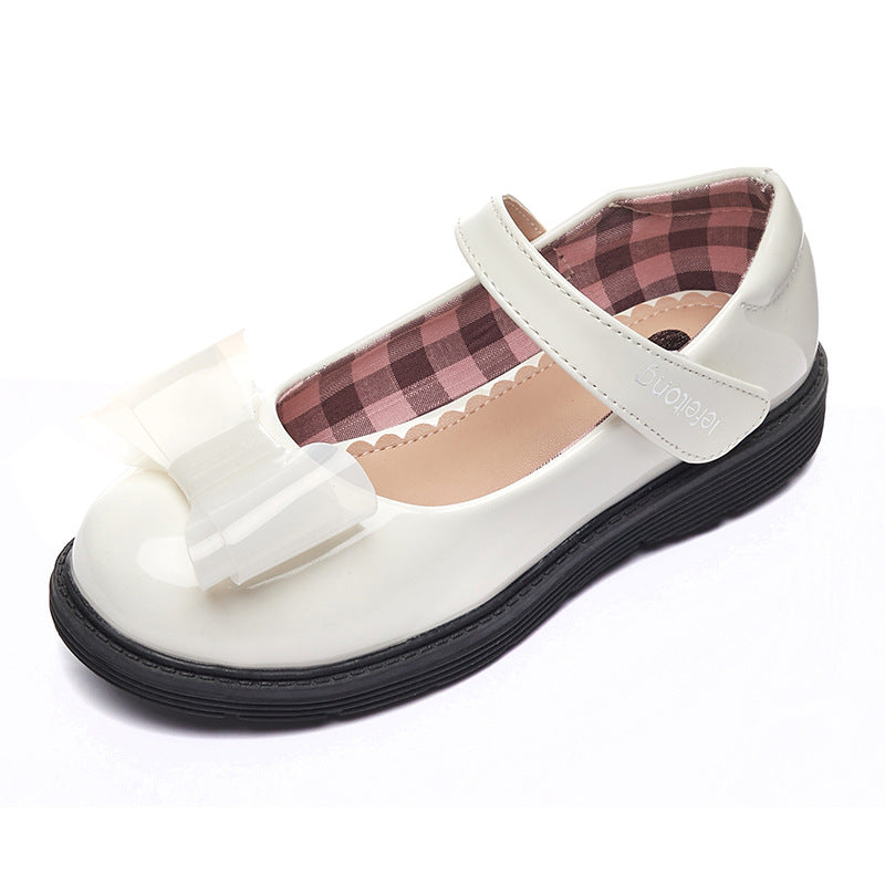 Mädchen Ballerinas mit verstellbarem Riemen und Schleifendetail Drune