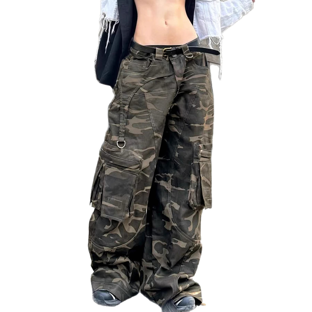 Damen Cargo-Hose im lässigen Camouflage-Stil mit großzügigen Taschen Drune