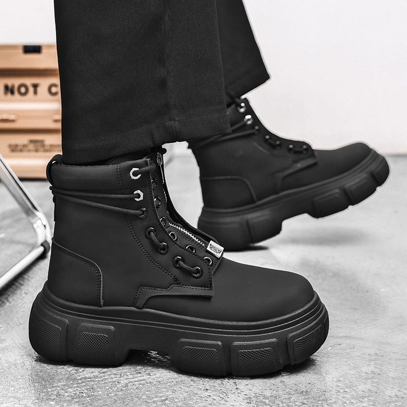Damen robuste Combat Boots mit rutschfester Sohle und innovativem Schnürsystem Drune