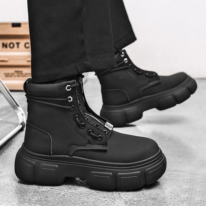 Damen robuste Combat Boots mit rutschfester Sohle und innovativem Schnürsystem Drune