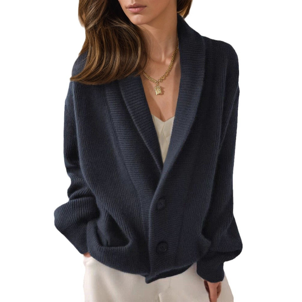 Damen Strickjacke mit eleganten Knopfdetails und lässigem Schnitt Drune