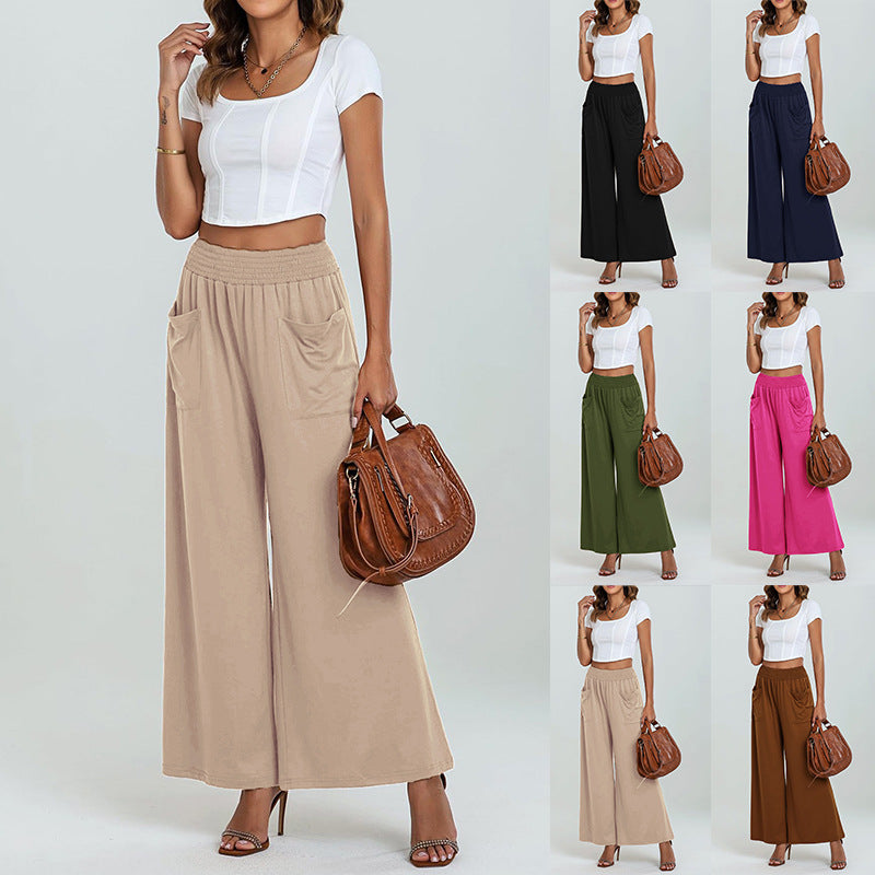 Damen Weit geschnittene Sommersonnenhose mit praktischen Taschen Drune