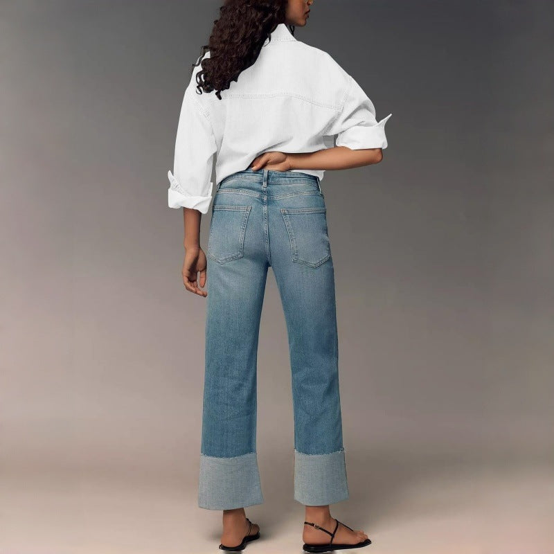 Damen Designer Jeans im modernen Boyfriend-Stil mit einzigartigen Detailverarbeitungen Drune