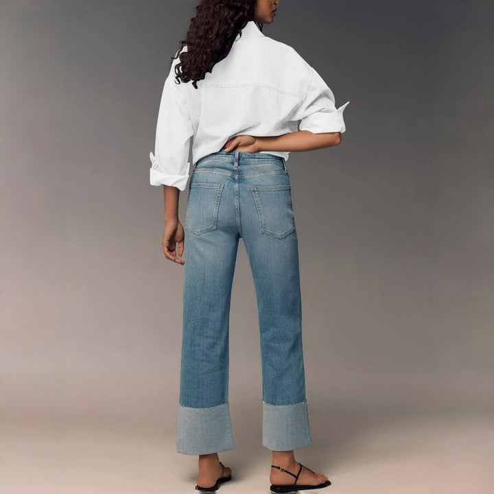 Damen Designer Jeans im modernen Boyfriend-Stil mit einzigartigen Detailverarbeitungen Drune