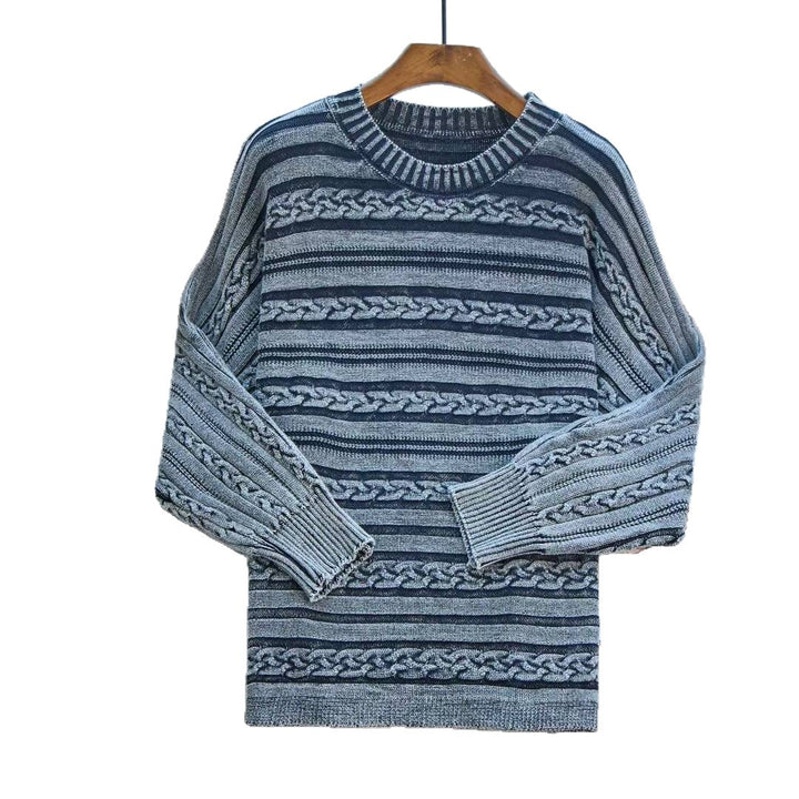 Damen Strickpullover mit strukturiertem Zopf-Design und modernem Schnitt Drune