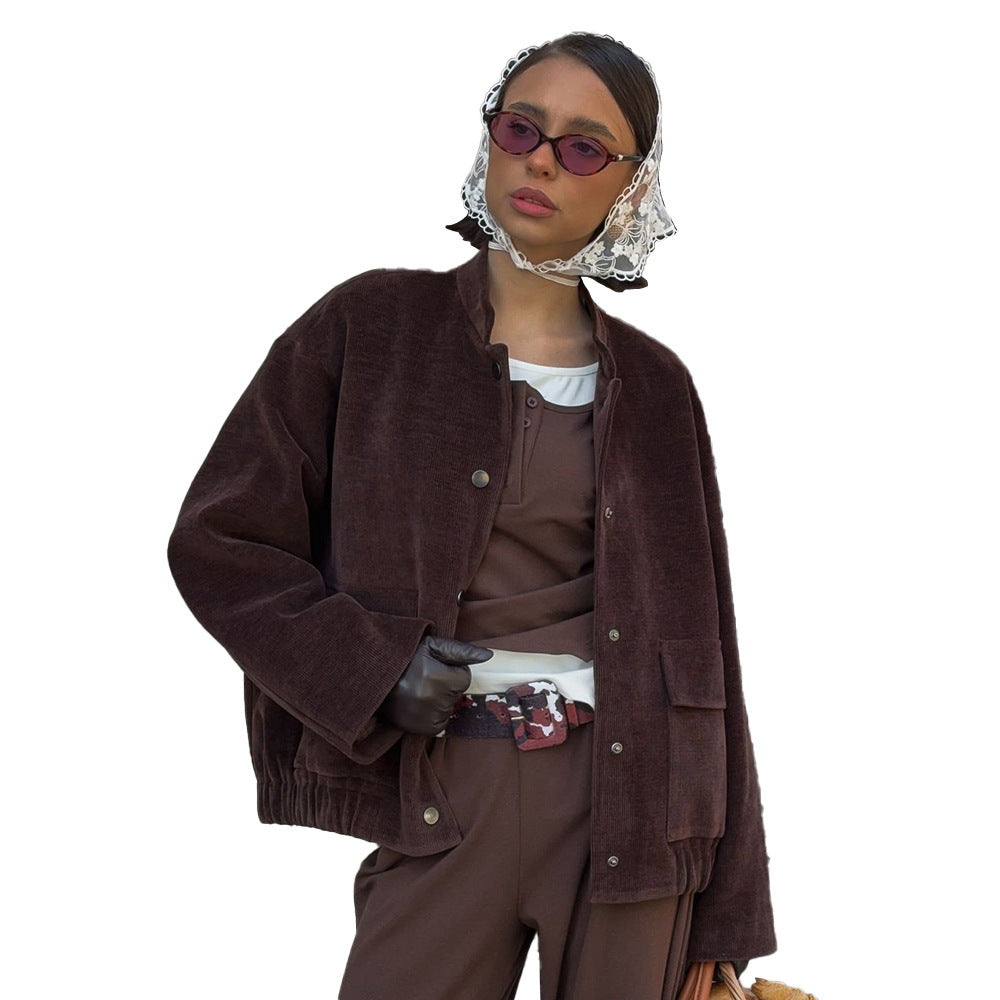 Damen modische Cordjacke Drune