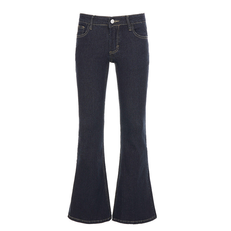 Damen Flared Jeans im eleganten Vintage-Stil Drune