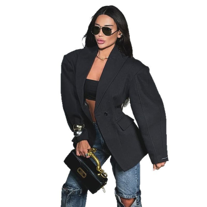 Damen Oversize Blazer mit strukturiertem Schnitt Drune