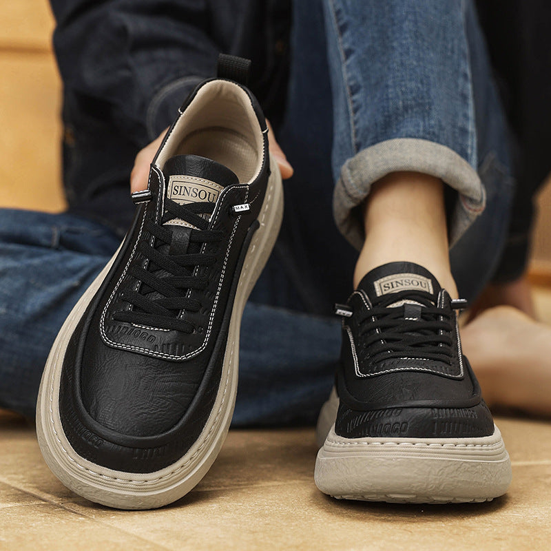 Damen Komfortable Sneakers aus hochwertigem Leder mit dämpfender Laufsohle Drune