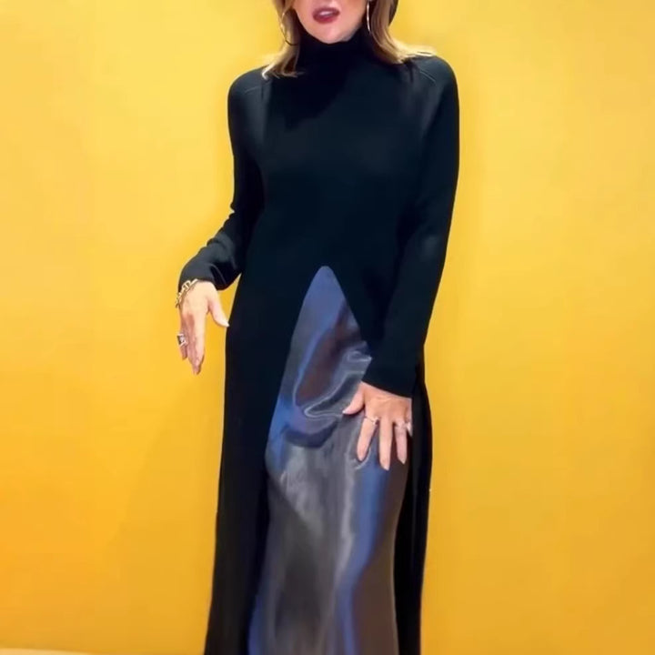 Damen Elegantes Maxi-Kleid mit raffiniertem Seitenschlitz Drune