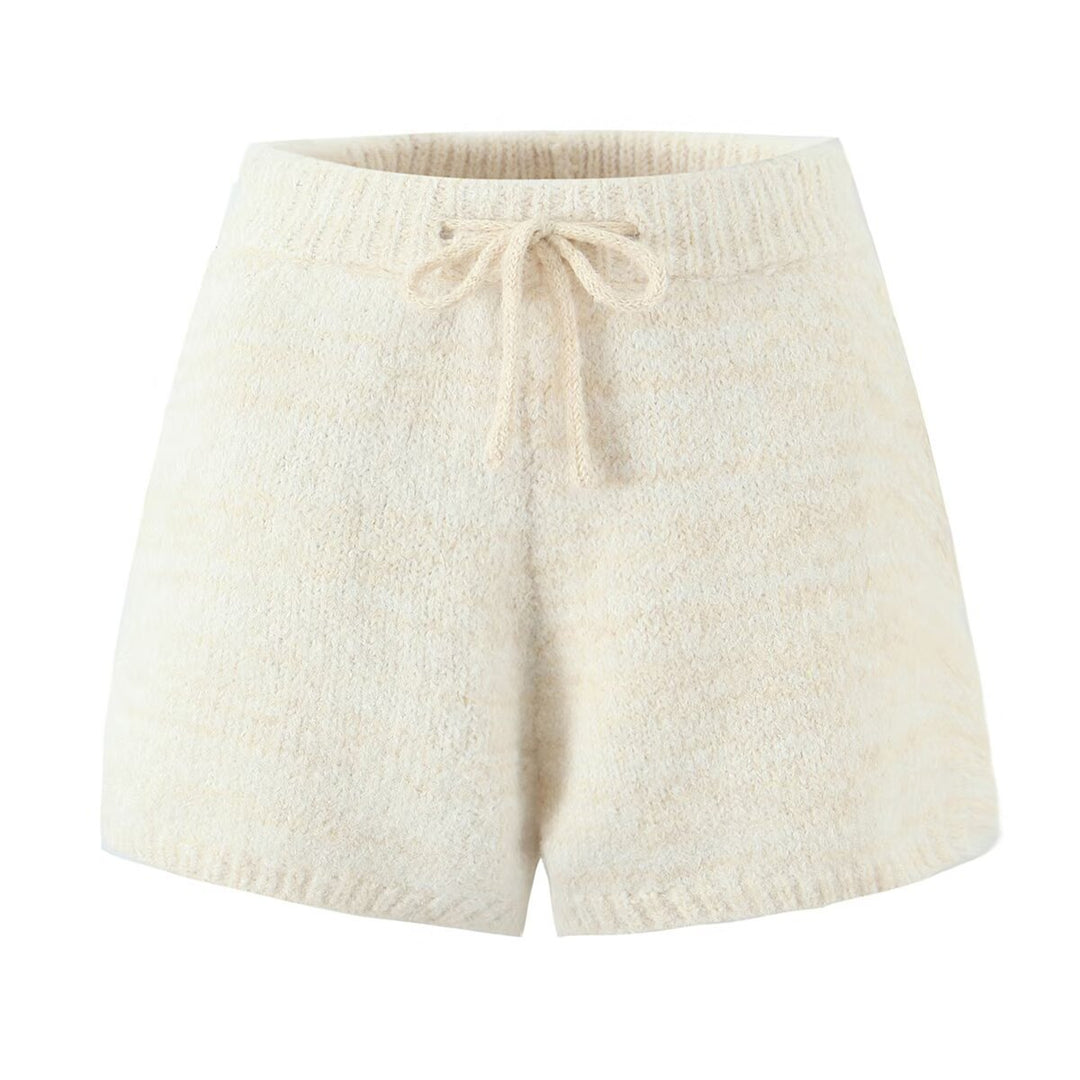 Damen Kuschelige Shorts aus weichem Strickmaterial Drune