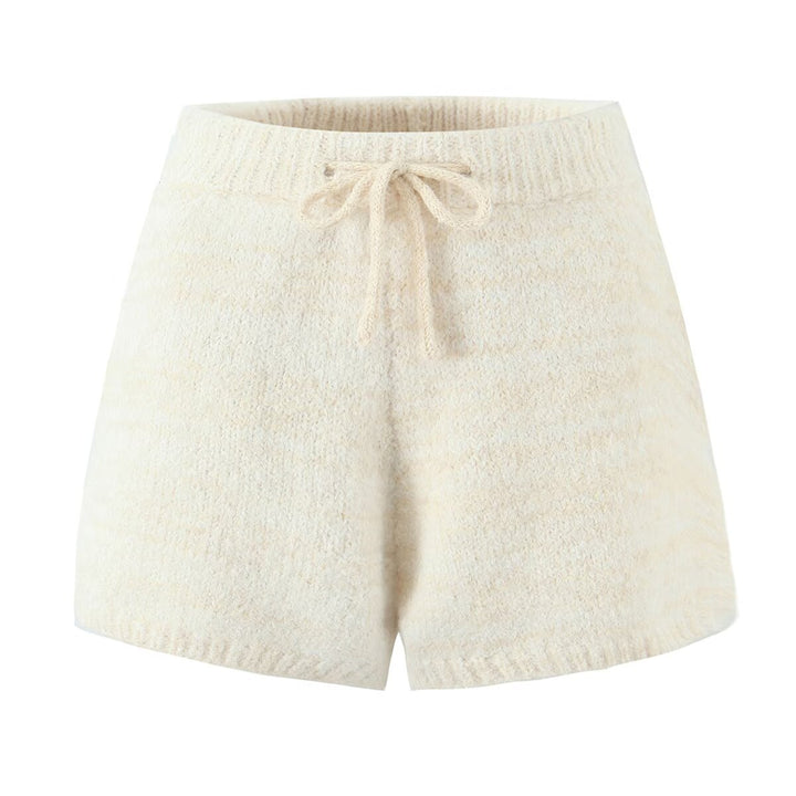 Damen Kuschelige Shorts aus weichem Strickmaterial Drune