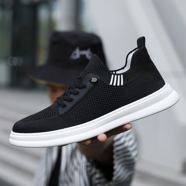 Herren Sneakers mit atmungsaktiver Strickoberfläche und rutschfester Sohle Drune
