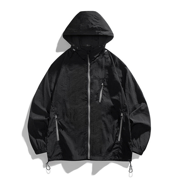 Herren leichtgewichtige Windjacke mit praktischen Taschen und atmungsaktiven Eigenschaften Drune