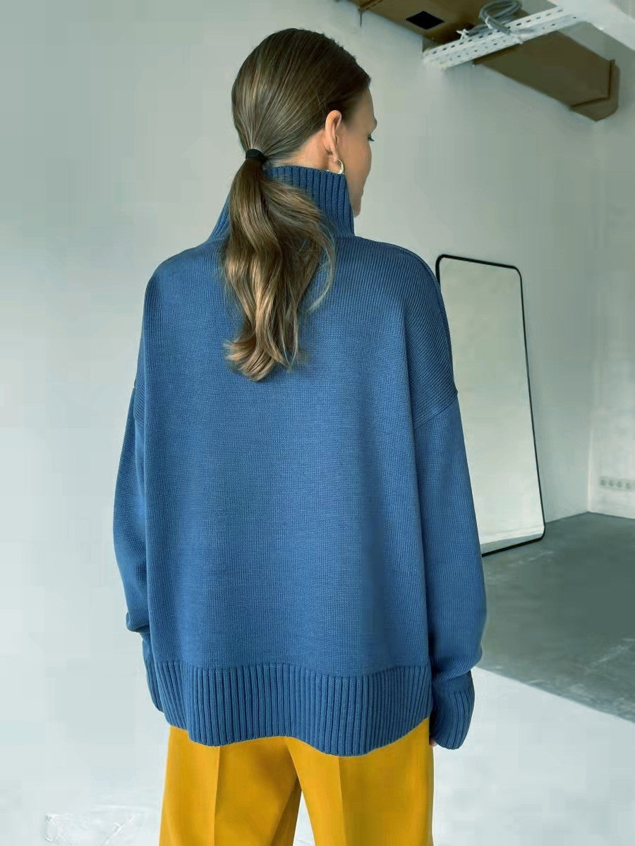 Damen modischer Rollkragenpullover Drune