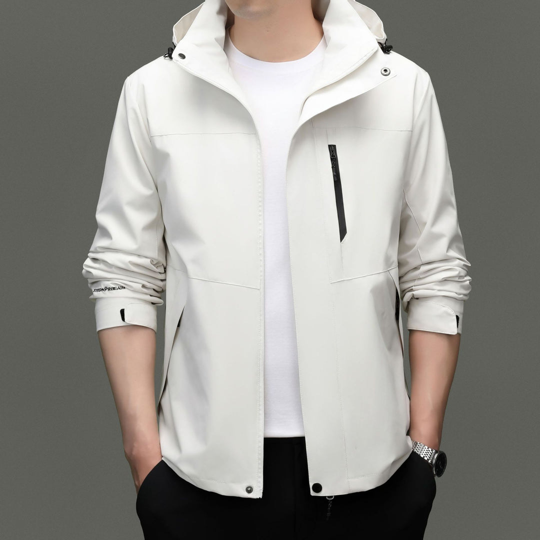 Herren Übergangsjacke mit stylischem Stehkragen und atmungsaktiven Eigenschaften Drune