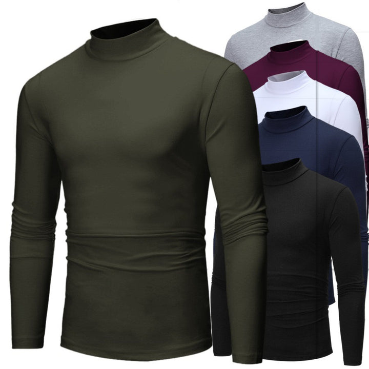 Herren Rollkragenpullover mit enger Passform und edel strukturiertem Material Drune