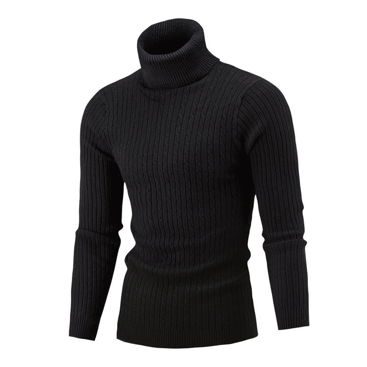 Herren Rollkragenpullover im klassischen Rippmuster Drune