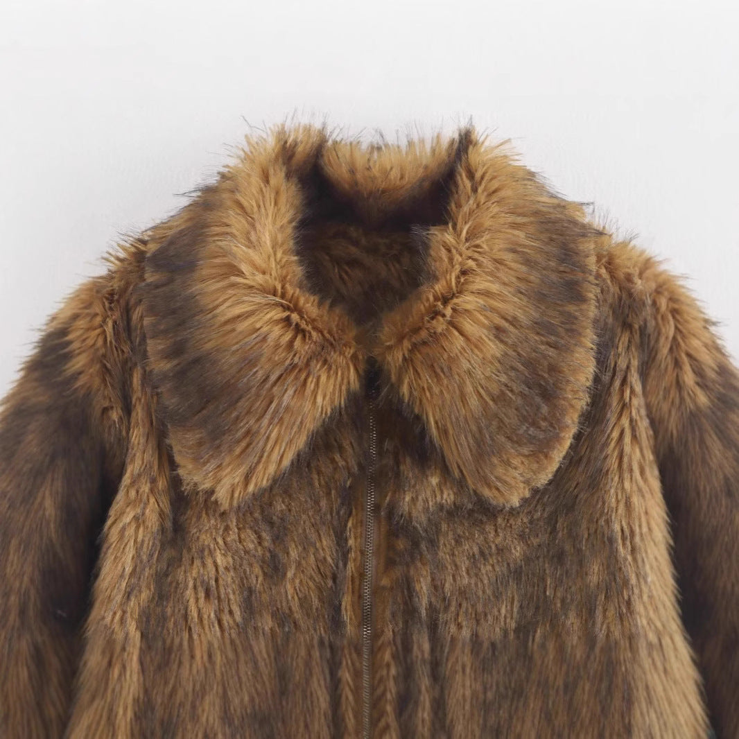 Damen Felljacke Drune