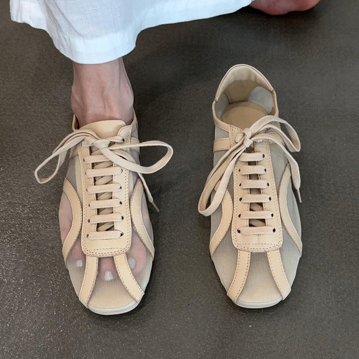 Damen modische Sneakers mit atmungsaktiver Mesh-Oberfläche und komfortabler Sohle Drune