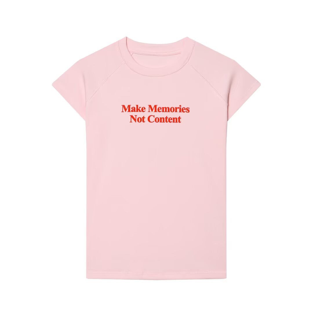 Damen T-Shirt mit modernem Schriftzug und lässigem Schnitt Drune