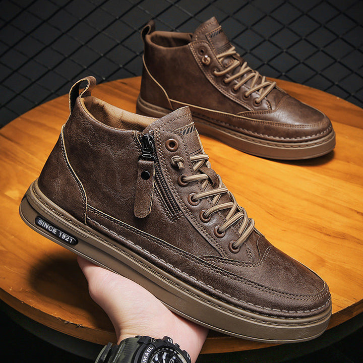 Damen Hohe Sneaker mit robustem Obermaterial und praktischem Reißverschluss Drune
