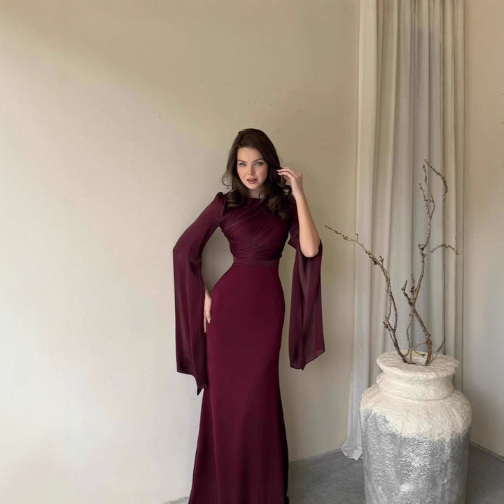 Damen Abendkleid mit eleganter Drapierung Drune