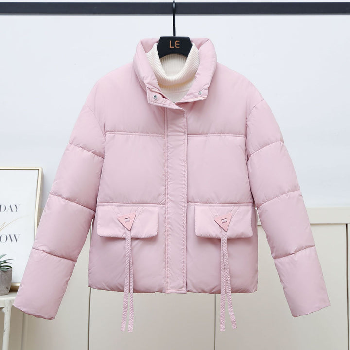 Damen gesteppte Übergangsjacke mit hohem Kragen und modernen praktischen Taschen Drune