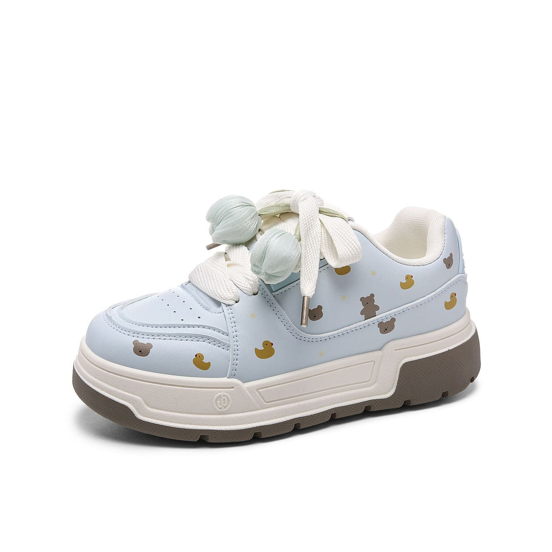 Damen Sneaker mit tierischen Motiven und bequemer Dämpfung Drune