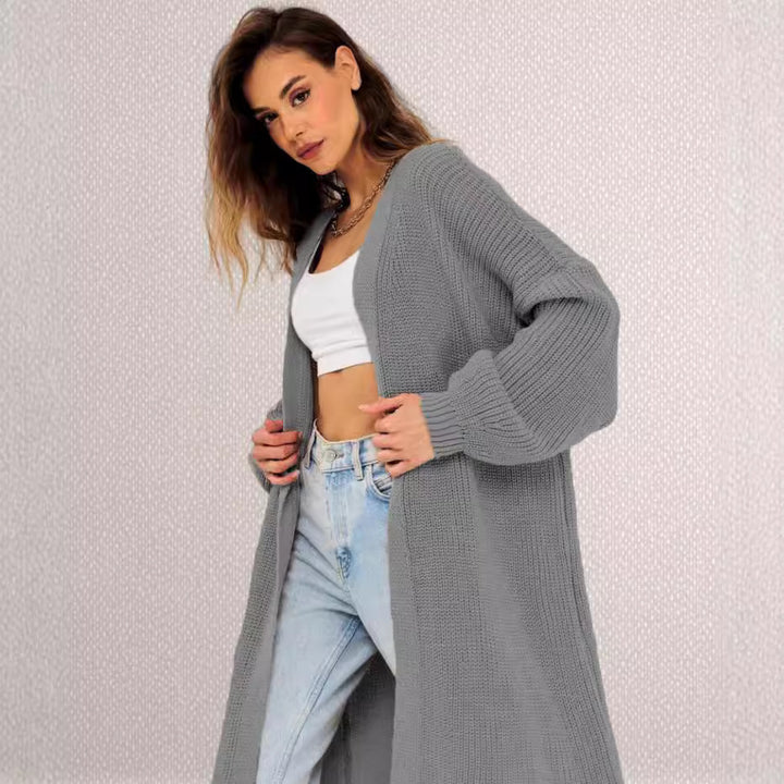 Damen Langstrickcardigan mit lässigem Schnitt und strukturiertem Design Drune