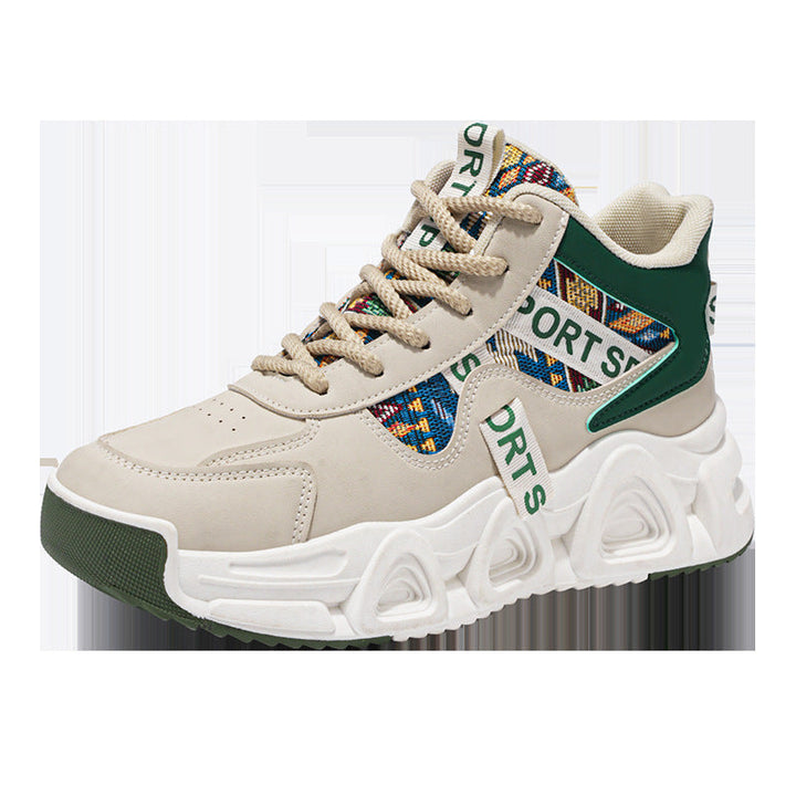Damen Sportliche Sneakers mit bunten Designs und gepolsterter Sohle Drune