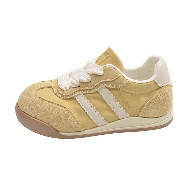 Damen modische Sneakers mit atmungsaktivem Obermaterial und praktischer Schnürung Drune