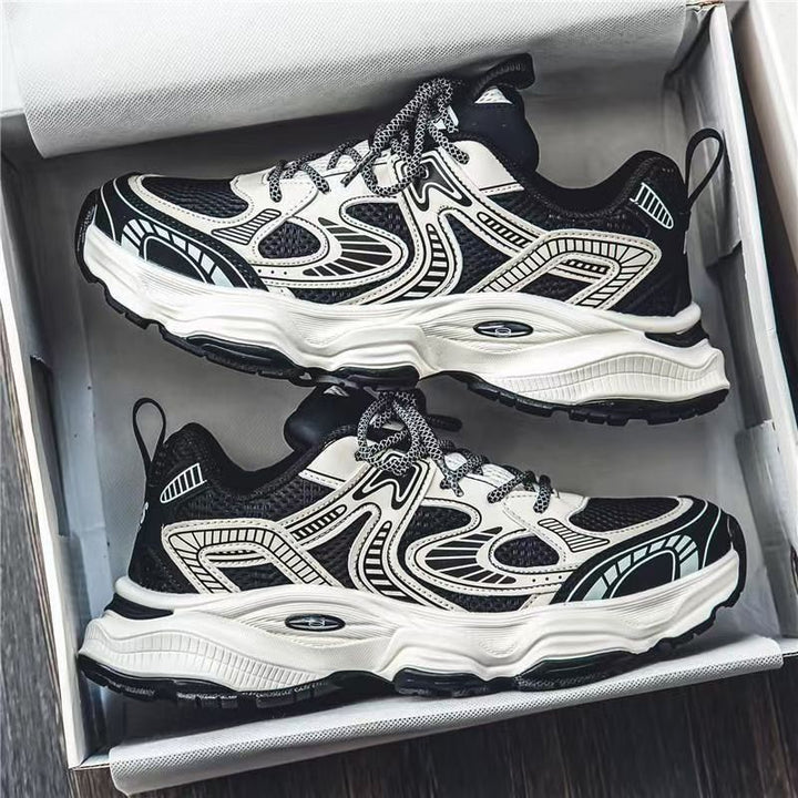 Damen sportliche Multisport Sneakers mit atmungsaktiver Oberflächenstruktur und dämpfender Sohle Drune