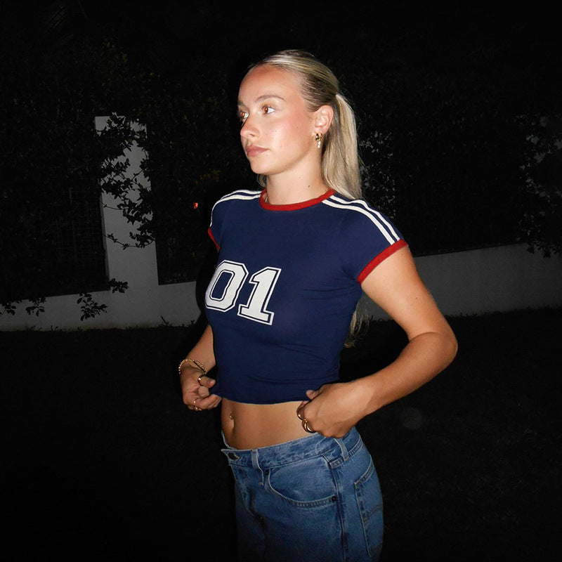 Damen modisches One-Shoulder-Oberteil aus weich fließendem Material Drune