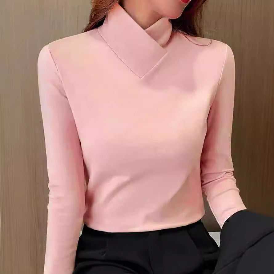 Drune | Bluse mit Asymmetrischem Kragen Langarm-design Elegant und Modern
