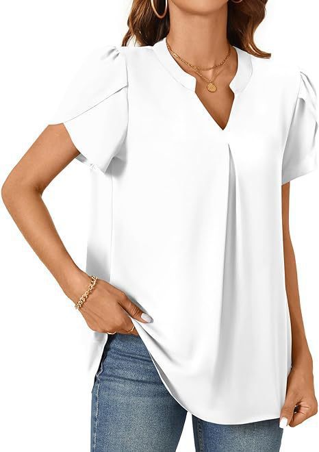 Damen Bluse mit eleganten Rüscheärmeln Drune