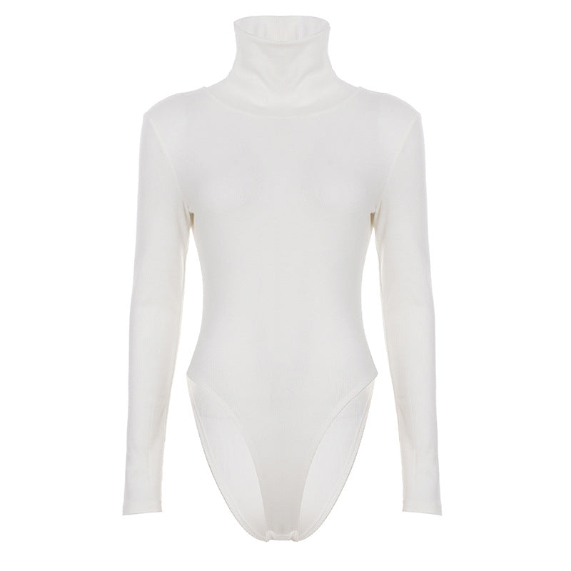 Damen Body mit hohem Kragen und eleganter Passform Drune