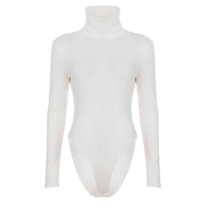 Damen Body mit hohem Kragen und eleganter Passform Drune