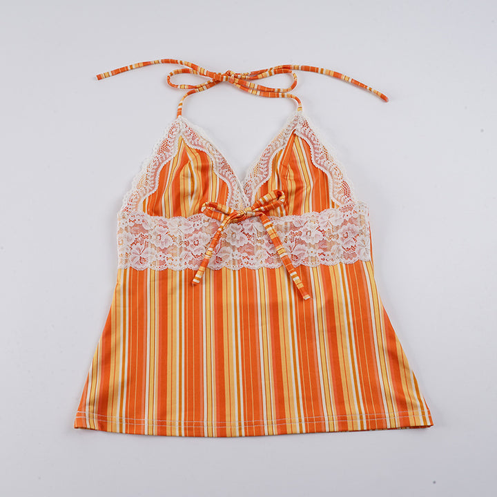Damen Häkel-Details Strandtop Drune