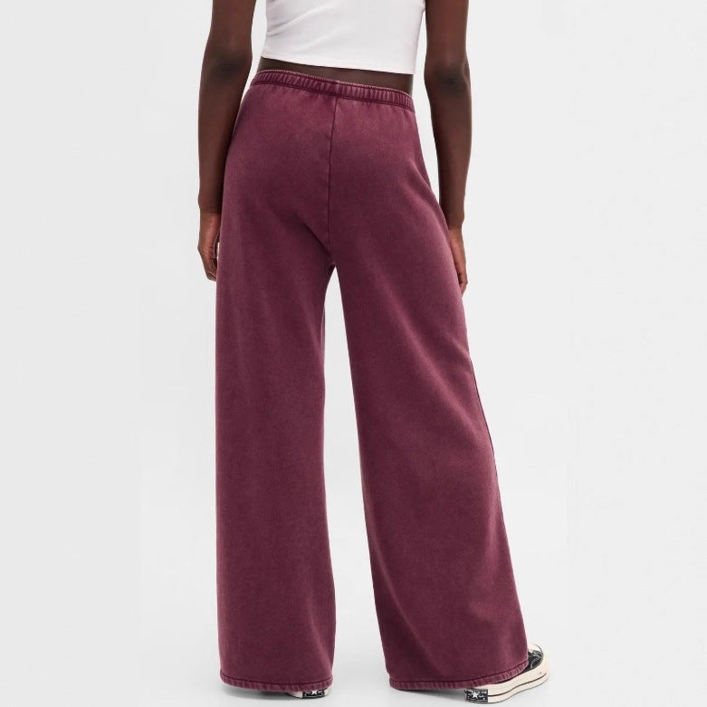 Damen lässiges Freizeit-Set mit Kapuzenjacke und weitem Jogginghose Drune