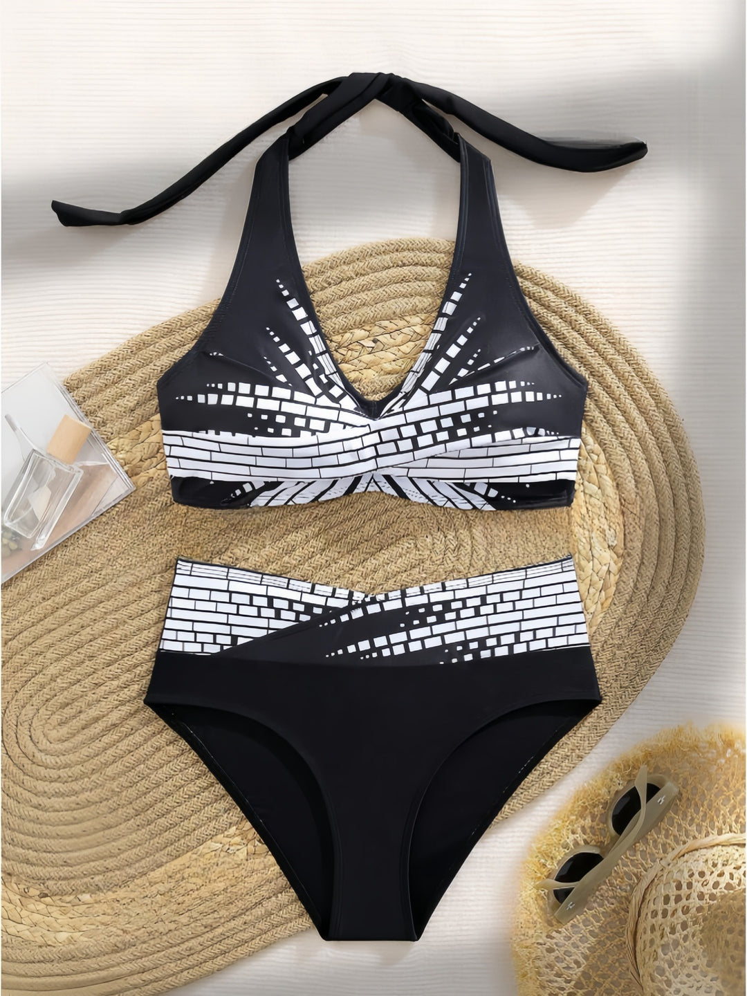Damen Bikini-Set mit exquisitem Karomuster Drune