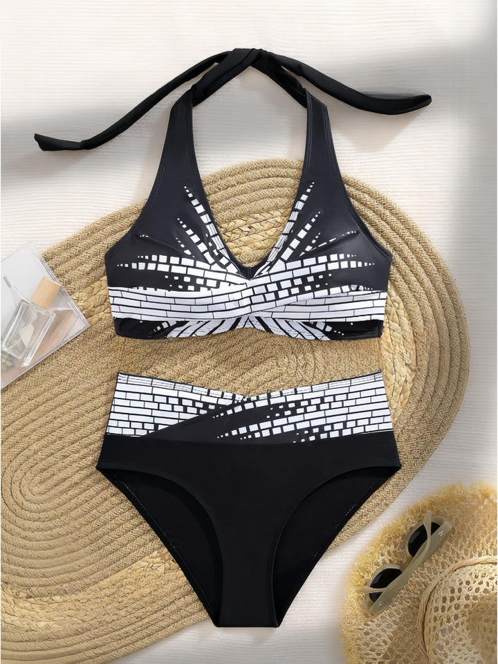 Damen Bikini-Set mit exquisitem Karomuster Drune