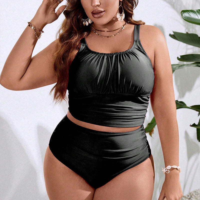Damen Tankini mit hohem Taillenslip und modischem Wickeldesign Drune