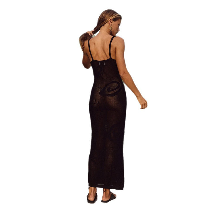 Damen elegantes Netz-Strandkleid Drune