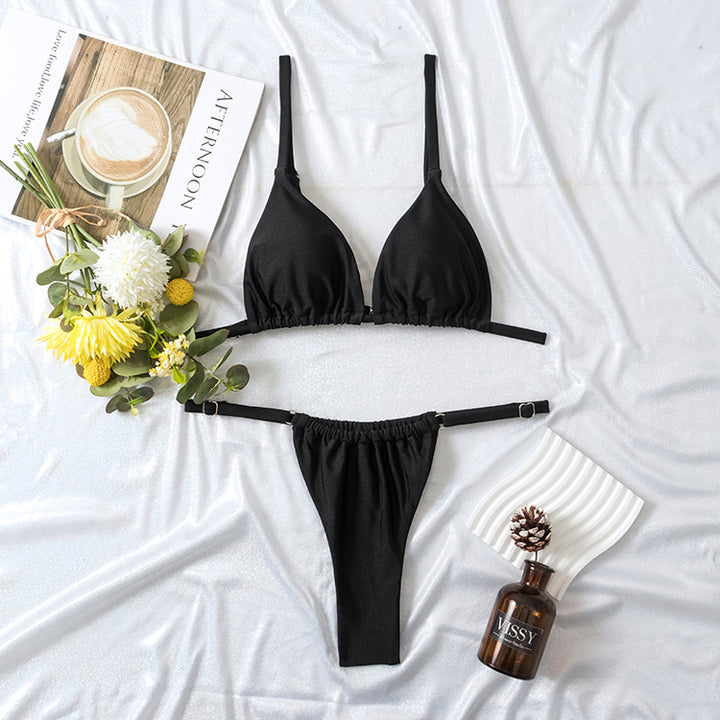 Damen Triangel-Bikini mit rutschfestem Schnitt und modischem Design Drune