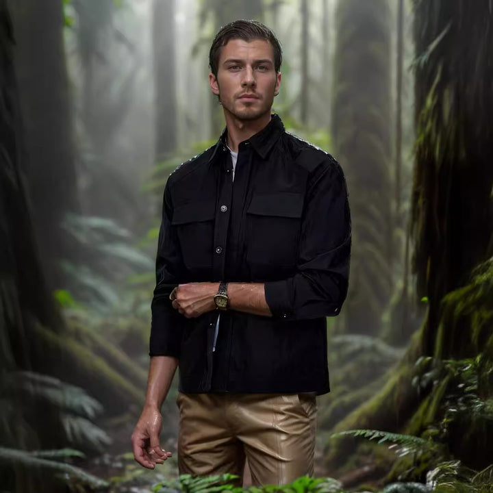 Herren lässige Sommerjacke mit Windschutz Drune