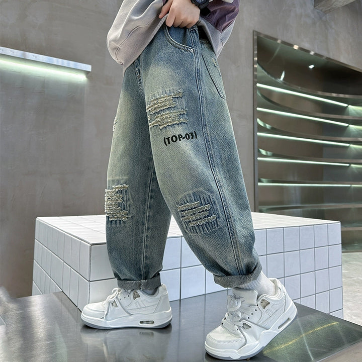 Damen lässige distressed Jeans Drune